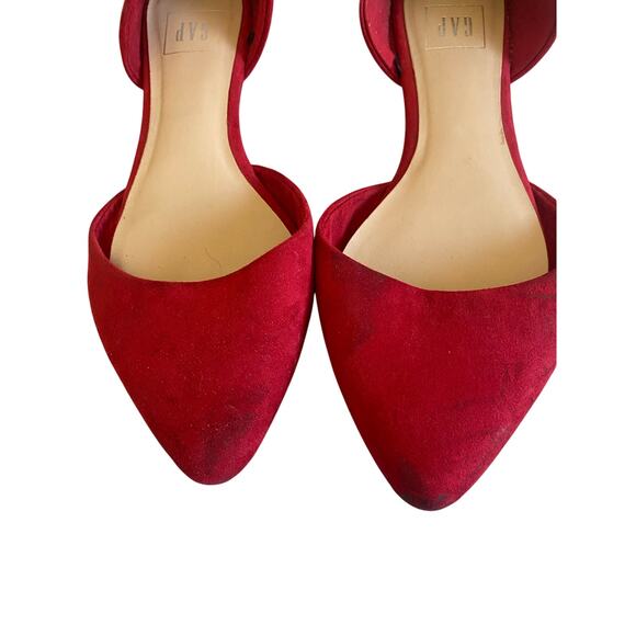 Gap Red Pointed Toe Flats 8.5 - Picture 4 of 6